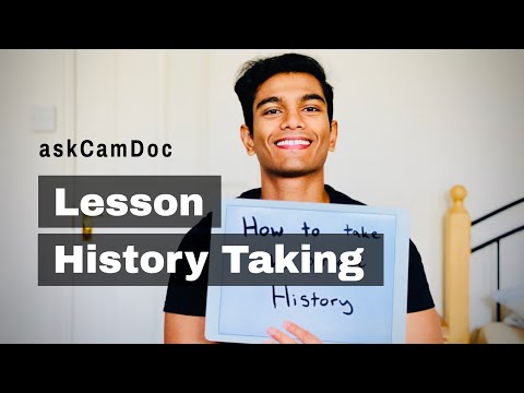 How to take the perfect history | askCamDoc | Lessons