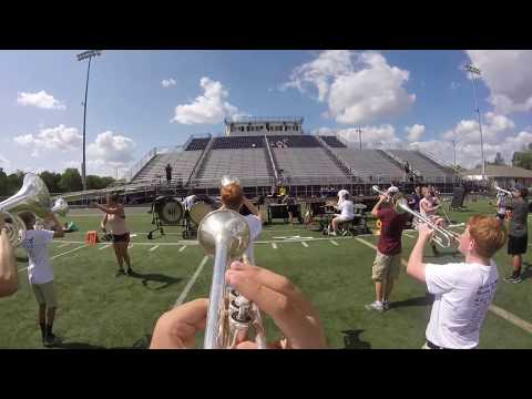 Bellbrook High School Marching Band 2017 Trumpet Head Cam - John Havlicek