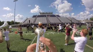 Bellbrook High School Marching Band 2017 Trumpet Head Cam - John Havlicek