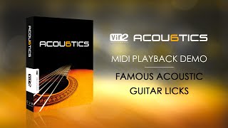 Video thumbnail for Acou6tics: Famous Acoustic Guitar Licks by vir2instruments