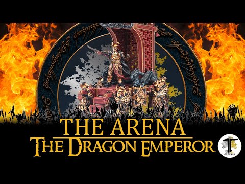 THE ARENA | THE DRAGON EMPEROR VS 100! | MESBG | Battle Report | Lord of the Rings Warhammer