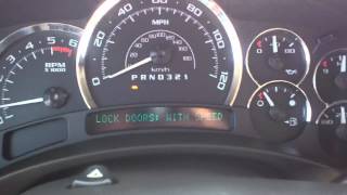 HOW TO PROGRAM AUTOMATIC DOOR LOCKS ON A 2006 CADILLAC ESCALADE