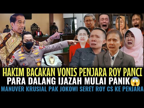 HAKIM BACAKAN VONIS ROY PANCI‼️ DALANG IJAZAH PANIK😱 MANUVER KRUSIAL JOKOWI SERET ROY CS KE PENJARA🤣