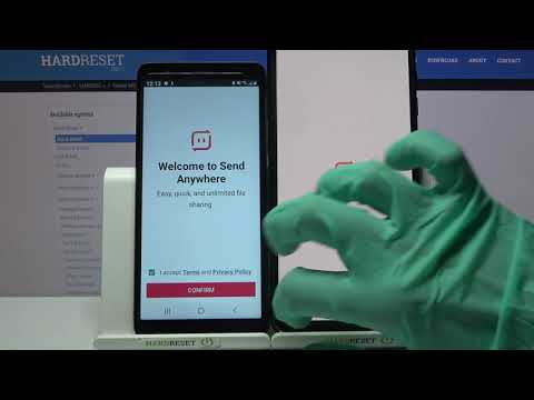 How to transfer files from Samsung Galaxy A01 Core to an Android Device - Send Anywhere App