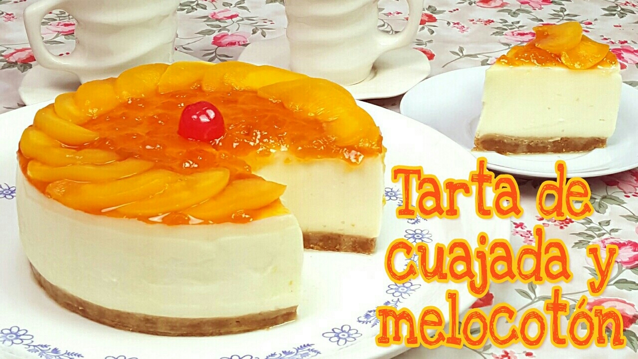 Watch Tarta de cuajada y melocotón, postre sin horno | Mi tarta preferida Now Tarta de cuajada y melocotón, postre sin horno | Mi tarta preferida