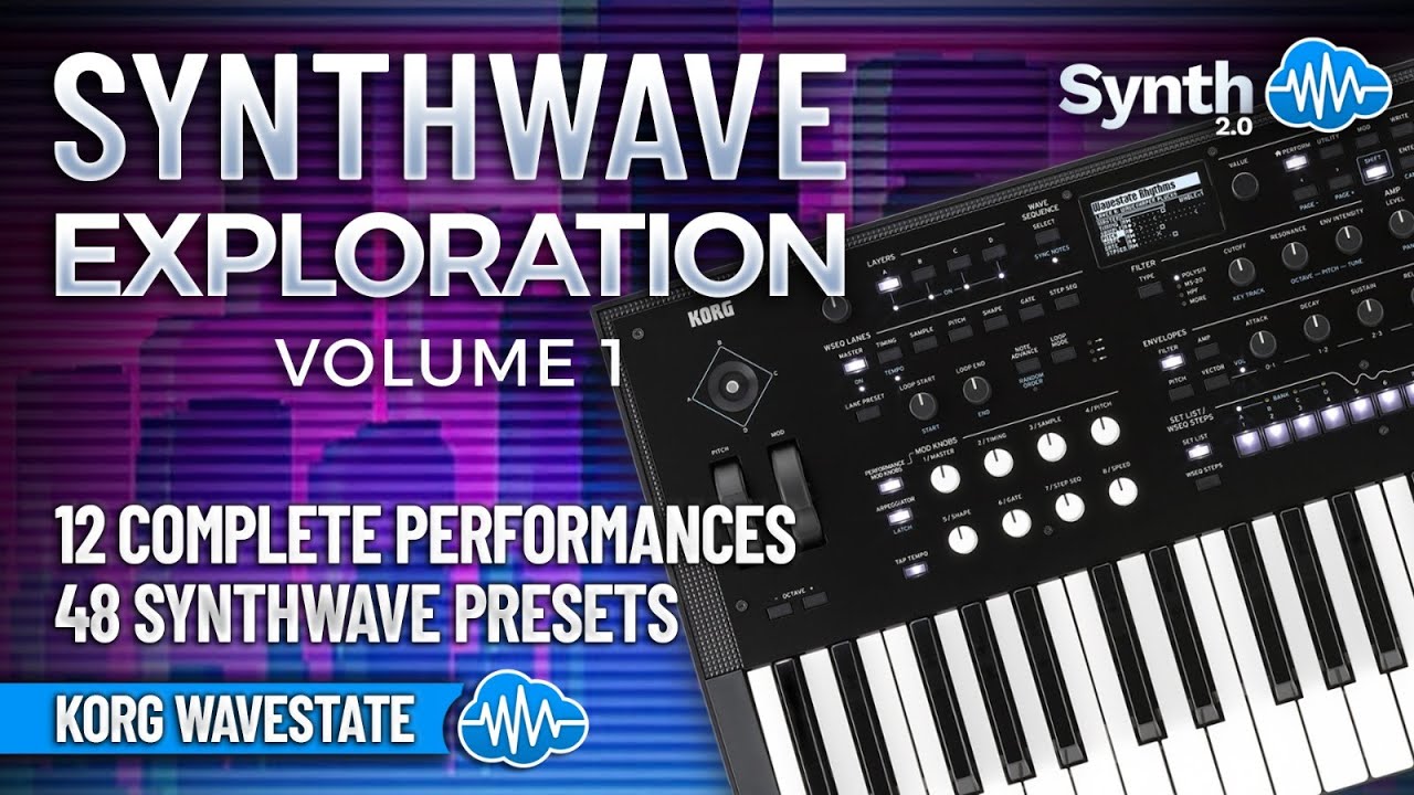KLL022 - Synthwave Exploration V1 - Korg Wavestate / mkII / Se / Native ( 48 presets ) - Video Preview 1
