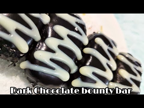 Dark Chocolate Bounty Bar With 3 Ingredients || Easy Chocolate Recipe || Chocolate Day Special