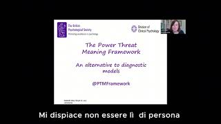 Lectio Magistralis - The Power Threat Meaning Framework: un’alternativa alla diagnosi psichiatrica
