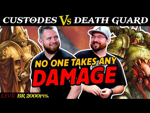Custodes (Bricky) vs. Death Guard (Dameki) 2,000pts. | LIVE Battle Report Warhammer 9th Edition