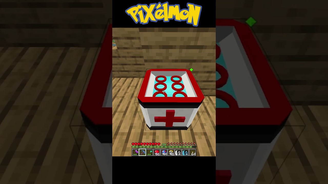 Using Silk Touch on a Pokémon Healer #pixelmon