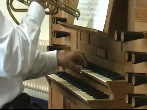 Cornet and organ - John Stanley - Trumpet Voluntary - played by Gerard van Reenen