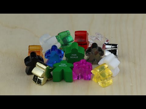 Meeple, Acrylic, Opaque, Silver video