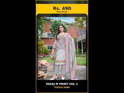 Mizaj M Print Vol 1 - Stitched – product video thumbnail