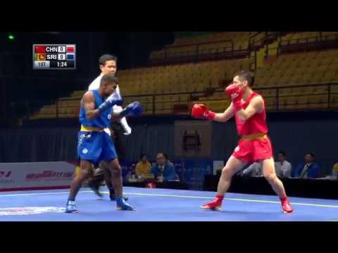 Sanshou Sanda 2016 World Cup Semi Finals China vs Sri Lanka 48 Kg Men