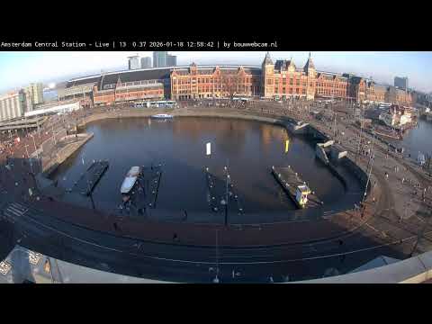 Amsterdam - Stationseiland - Centraal station (4G mobile connection)