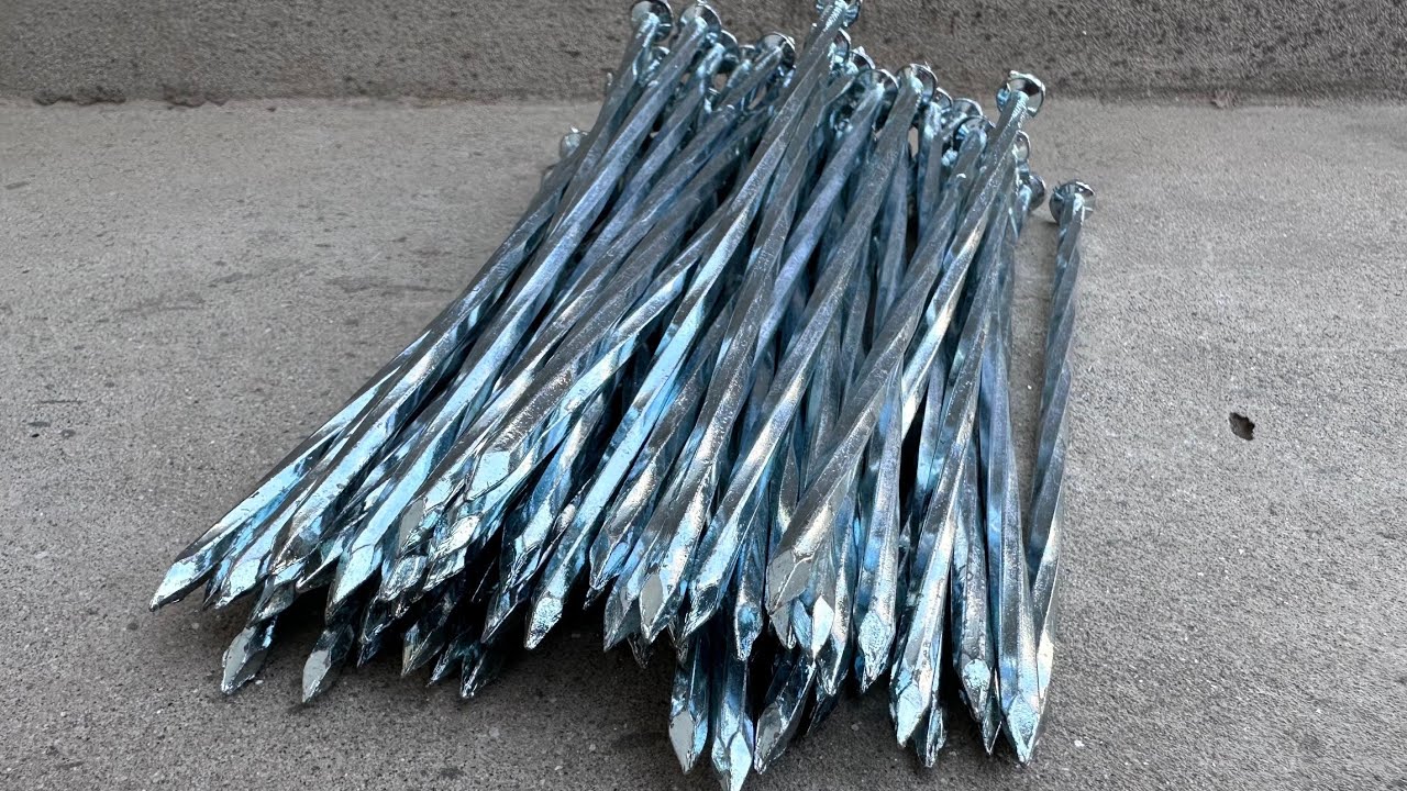 Unbelievable: I Forged A knife From Concrete Nails!