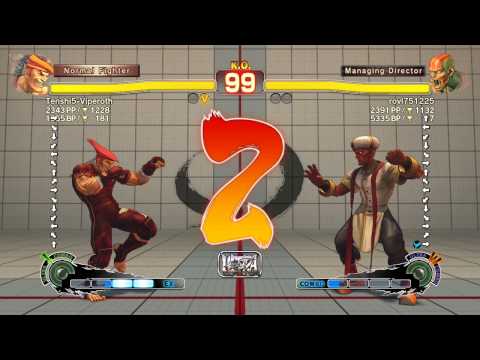 USF4 Tenshi5 (Adon) vs rovl751225 (Dhalsim) 3rd