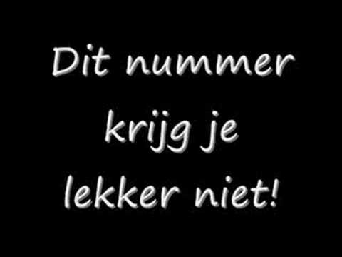 Krijg je lekker niet,