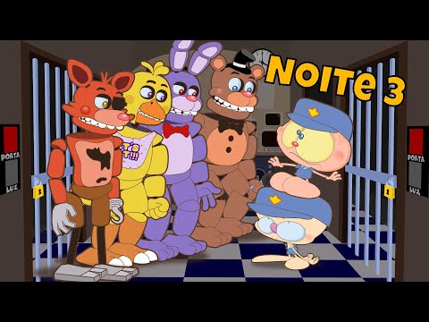 Mongo and Drongo in FNAF 1 - What Happened on NIGHT 3 of Five Nights at Freddy's? (Cartoon)