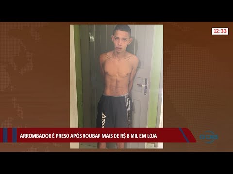 Arrombador é preso após roubar R$ 8 mil reais em loja de peças e acessórios de carros 18 06 2021