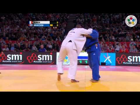 Judo Grand Slam Paris 2013: Teddy RINER (FRA) - Oscar BRAYSON (CUB) Semi Final [+100kg]