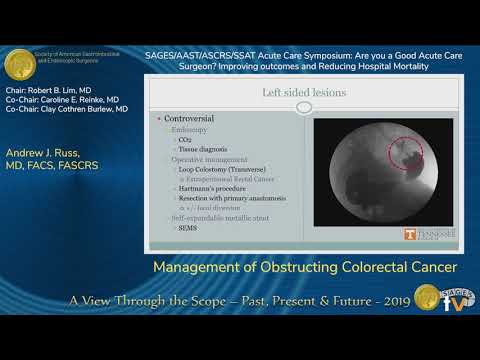 Management of Obstructing Colorectal Cancer