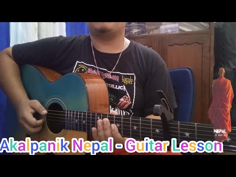 Akalpanik Nepal | Guitar Lesson ~ Shaurav Bhattarai       #guitarlesson #foryou #fyp #keepsupporting