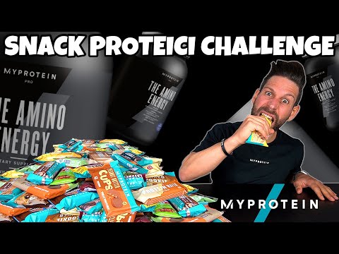 SNACK PROTEICI MYPROTEIN CHALLENGE - (Sgarro fit) - MAN VS FOOD
