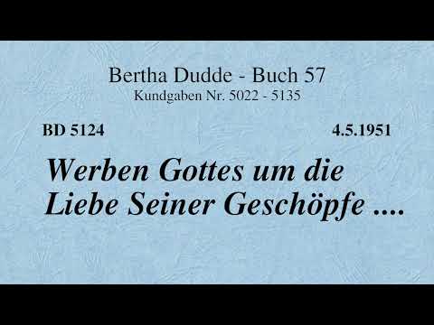 BD 5124 - WERBEN GOTTES UM DIE LIEBE SEINER GESCHÖPFE ....