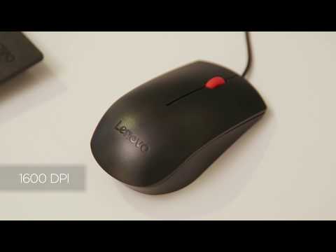LENOVO Professional Belaidė klaviatūra ir pelė Combo - US English su Euro simboliu video