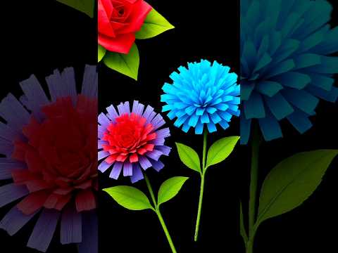 Paper flower craft l #shorts #shortsfeed #craft #flowercraft