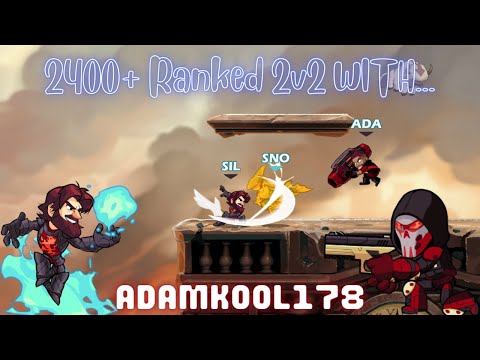 High Elo Ranked 2v2 with ADAMKOOL178 (2400+) - Brawlhalla 2v2s