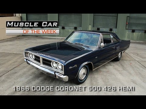 1966 Dodge Coronet 500 426 Hemi-Muscle Car Of The Week Video Episode #175: