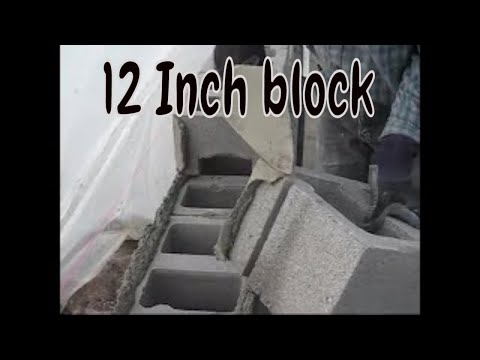 ASMR Block Laying and Masonry how to lay 12" cmu block wall