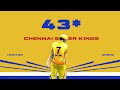 43 NOTOUT CSK 2025 Tribute To MS Dhoni LEXITON ANSHO