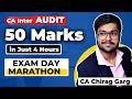 CA Inter Audit Exam Day Timestamps | 50 Marks Super Quick Chapters
