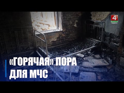 8 пожаров произошло на Гомельщине за 3 дня 2025-го видео