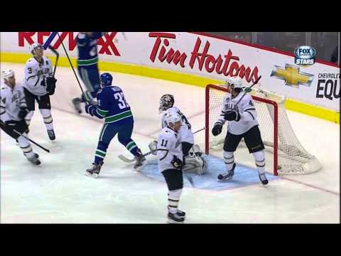 Chris Higgins goal Feb 15 2013 Dallas Stars vs Vancouver Canucks NHL Hockey