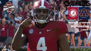 College Football 25 Alabama Crimson Tide vs Auburn Tigers Iron Bowl Rivalry Sim 4K Full Game Play