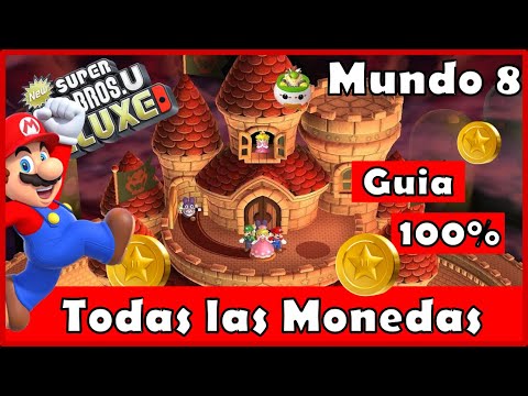 100% Guide - All STAR COINS Peach's Castle ⭐ World 8 | Super Mario Bros. U. Deluxe