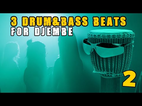 3 Drum & Bass Rhythms for Djembe Vol.2 - Quick Reference (Drum & Bass 4 to 6)