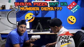 ASKING DOMINOS FOR PIZZA HUT'S NUMBER! ||FUNNY VLOG||PIZZA HUT||DOMINOES||VLOG AND TECH|