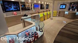 Norwegian Pearl in Port Lower Levels Ship Tour