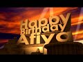 Happy Birthday Afiya