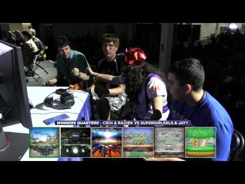 SuperGirlKels & Jayy vs Croi & Raziek - GOML 2017 - Wii U Doubles Winners Quarter Finals