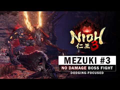 Nioh 3 - Mezuki #3 Boss Fight (No Damage)