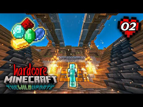 EPIC MINING ENTRANCE! 🤑 - Ep 2 - Minecraft 1.19 Hardcore Survival Let's Play