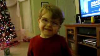 Ryan on his Big Blue Ball