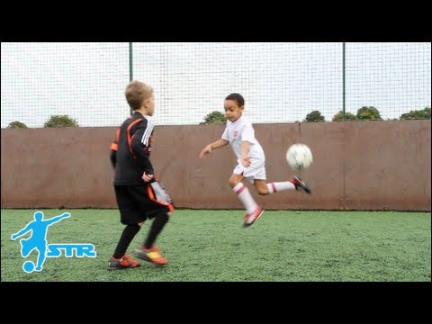 Learn Rainbow Flick - Kids Neymar football soccer skills - STRskillSchool LittleSTRs