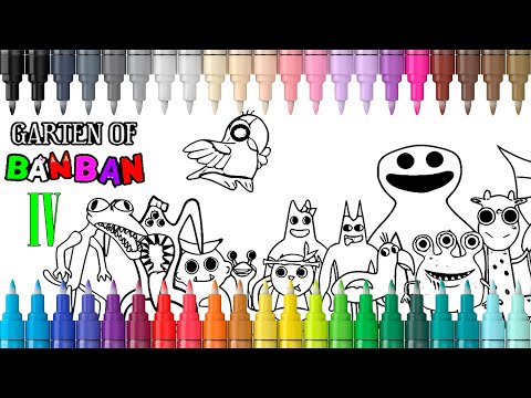 Garten Of Banban Chapter 4 New Coloring Pages  Color All New Monsters